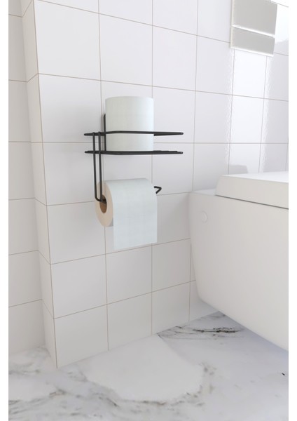 Yapışkanlı Tuvalet Kağıtlığı Tutacağı Askısı Mat Siyah Metal Tuvalet Kağıtlık fiyatları