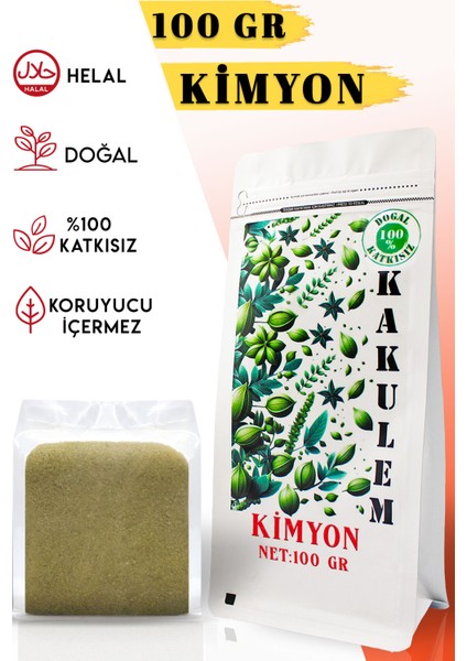 Sertifikalı Yerli Katkısız Öğütülmüş Toz Kimyon 100 gr