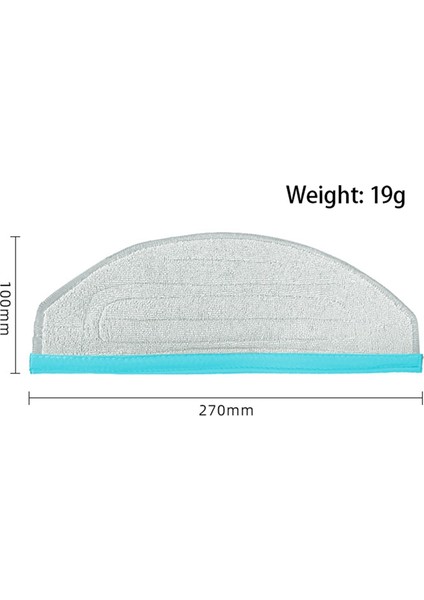 8pcs Ecovacs Yedı cc Robot Vakum Süpürge Yedek Yedek Parça Mop Ped (Yurt Dışından) fırsatları