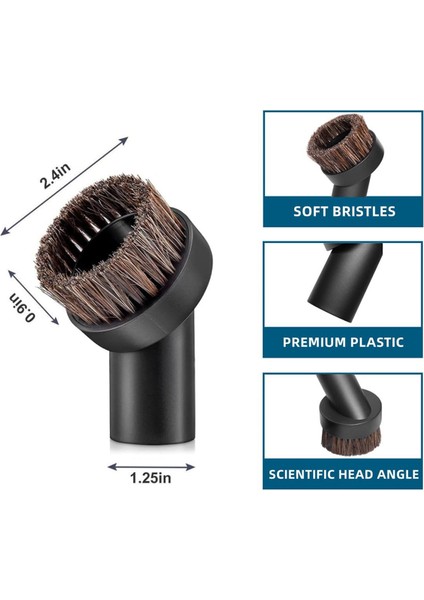 VintageVo Dyson V6 V7 V7 V8V10V12 V15,1.25 Inç Yumuşak Toz Fırçası ve Ek Adaptör Seti (Yurt Dışından) modelleri
