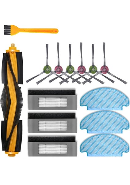 Ecovacs Deebot T9 Aıvı T8 Aıvı N8 Pro Serisi Robot Vakum Süpürge Yan Fırçası Ana Fırça Filtre Aksesuarları (Yurt Dışından)