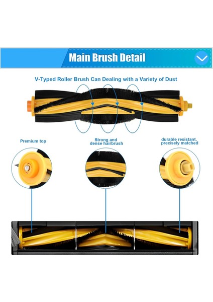 Ecovacs Deebot T9 Aıvı T8 Aıvı N8 Pro Serisi Robot Vakum Süpürge Yan Fırçası Ana Fırça Filtre Aksesuarları (Yurt Dışından) indirimleri