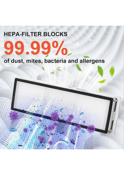 Xiaomi X20+/X10+/DREAME L10S ULTRA/L10 ULTRA/L10 Prime Robot Vakum Süpürge Ana Yan Fırça Hepa Filtre Paspas Çantaları (Yurt Dışından) indirimleri