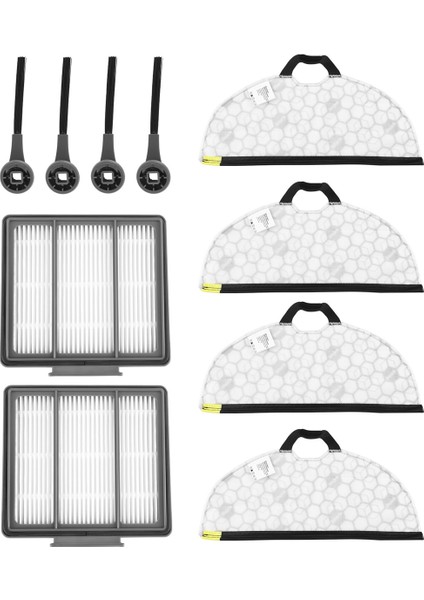 Yedek Parça Kiti Yan Fırçalar Filtreler Köpekbalığı Için Paspas Padleri Temizlik RV2001WD AV2001WD Robot Vakum Aksesuarları (Yurt Dışından) fırsatları