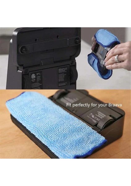 Islak Silinme Mikrofiber Bezler Irobot Braava 321 380 320 380 T Nane 5200C 5200 4200 4205 Robot Değiştirme Parçası (Yurt Dışından) fiyatları