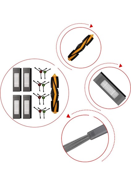 Ecovacs Deebot Ozmo 950/920/N8/T8/T8+/T8 Aıvı+/t9/t5 Vakum Süpürge Ana Fırçası, Filtre, Yan Fırçalar (Yurt Dışından) fırsatları