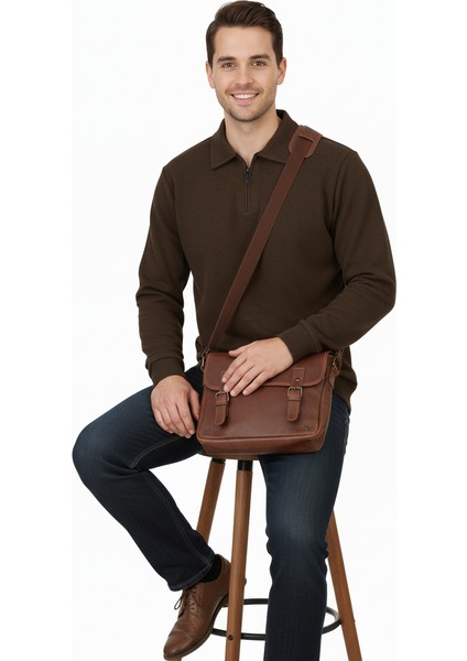 Erkek Kışlık Kazak Pamuklu Dokuma Yarım Fermuarlı Polo Yaka Uzun Kollu Düz Renk Rahat Kesim Tam Kalıp fırsatları