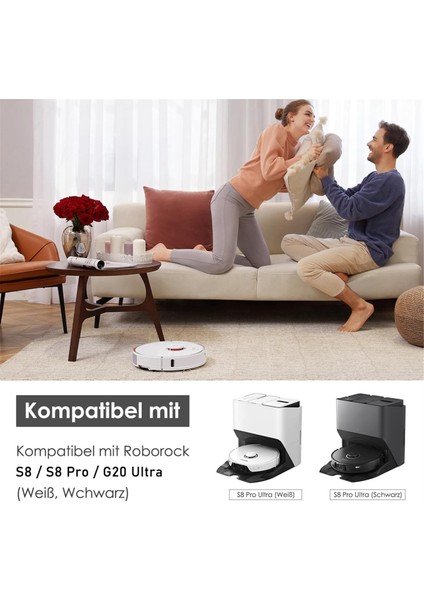Roborock S8 / S8 Pro / G20 Uıtra Yedek Parçaları Ana Yan Fırça Hepa Filtreleri Mop Bez Toz Çantaları Aksesuarları (Yurt Dışından) fiyatları
