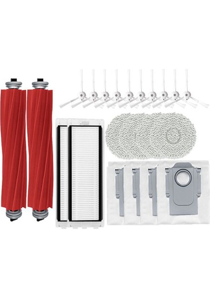 Roborock Q Revo / Roborock Için P10 A7400RR Yedek Yedek Parçalar Ana Yan Fırça Hepa Filtre Mop Bez Tuz Çantası (Yurt Dışından)