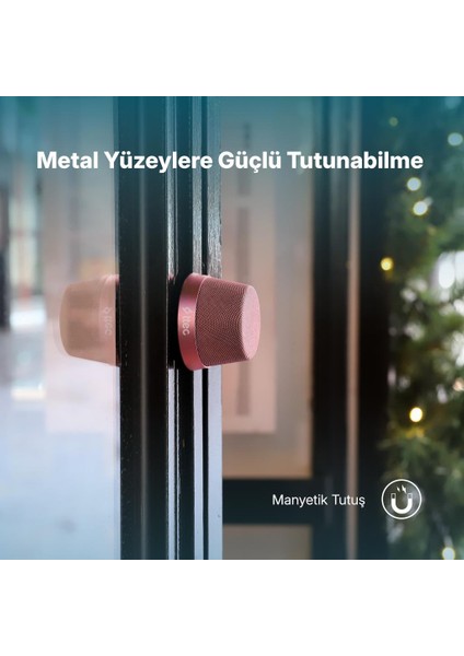 Vox Mini M Magsafe Uyumlu 2’si 1 Arada Kablosuz Bluetooth Hoparlör Pembe