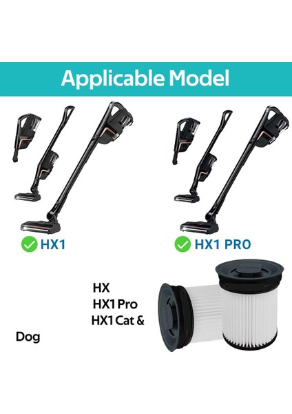 Miele Için Ince Toz Filtresi Hx1 Fsf Pro Kedi ve Köpek Kablosuz Çubuk Vakum Süpürücü, Hx-Fsf Hepa Vakum Filtresi (Yurt Dışından) fiyatları