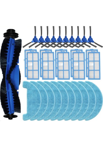 Polaris Pvcr 3200 Iq Home Aqua Roller Fırça Hepa Filtre Mop Bezleri Rag Robot Vakum Süpürge Aksesuar Parça, 31 Pcs (Yurt Dışından)