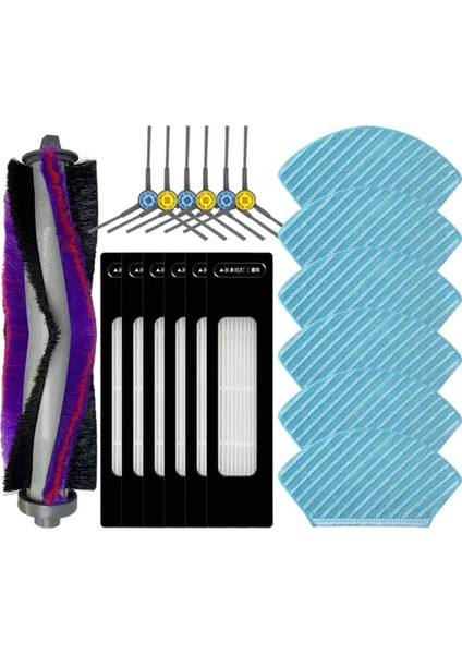 Mıdea M7 / M7 Pro / M7 Max / Eureka NER700 / Fakır Rs 770 Roller Yan Fırça Hepa Filtre Mop Aksesuar Parçaları (Yurt Dışından)