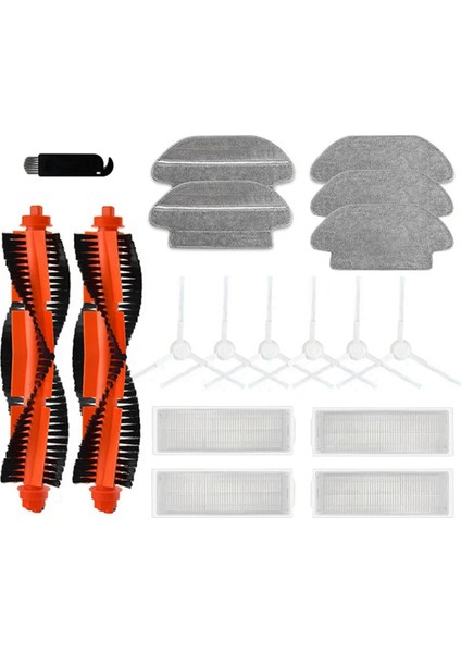 Xiaomi Mijia Mı Robot Vakum-Mop P Pro Hepa Filtre Milletvekili Ana Yan Fırça Papa Rag Bez Yedek Aksesuarları (Yurt Dışından)