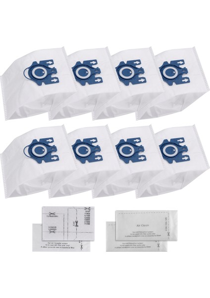 3D Verimlilik Miele Gn Vakum Için Toz Torbası 9917730 Hyclean Hoover Çantaları, 2 Tablet Hava Temiz ve 2tablet Motor Filtresi (Yurt Dışından)