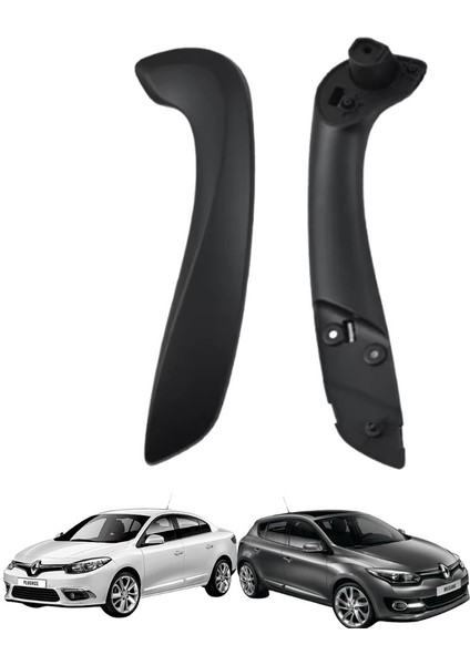 Fluence Megane 3 Kapı Kapı Iç Kol Tutamağı Sol Siyah Alt ve Üst Parça Sol 2009 - 2016 fiyatları