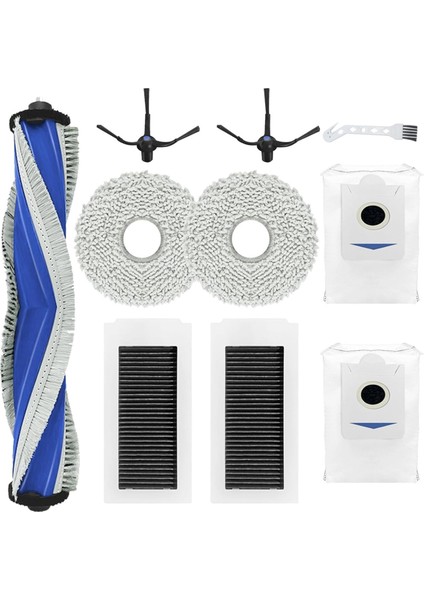 Ecovacs Deebot X5 Pro X5 Omni Vakum Süpürge Ana Yan Fırça Hepa Filtre Mop Bez Tuz Torbaları Yedek Parçalar (Yurt Dışından)