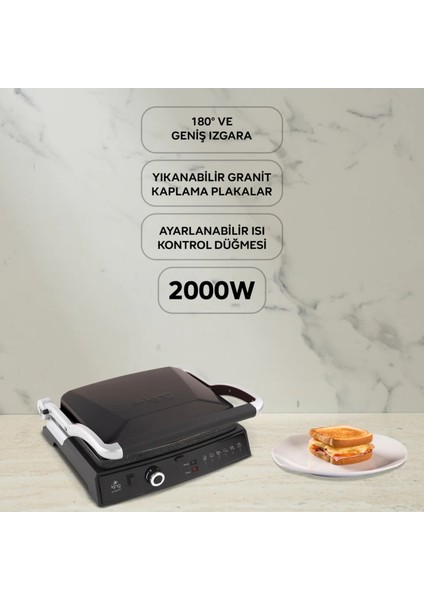 K462S Grill Master Siyah Izgara ve Tost Makinesi modelleri