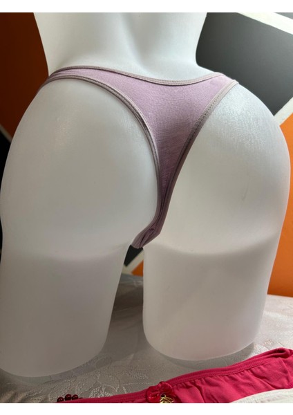 Düz Model Renkli 5 Adet %100 Pamuklu Tanga