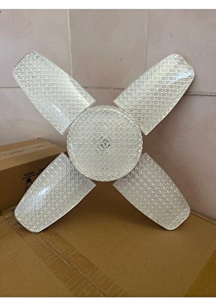 1ADET Pervane LED Ampül 50-60W 6000LM Süper Güçlü E27 Lamba Beyaz Işık 4 1 indirimleri