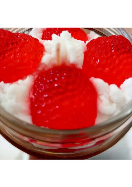 Kavanoz Kremalı Çilek Mum fırsatları