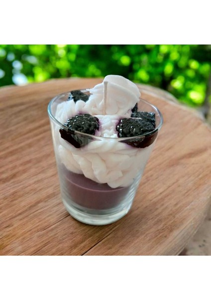 Kremalı Böğürtlen Kokulu Mum indirimleri