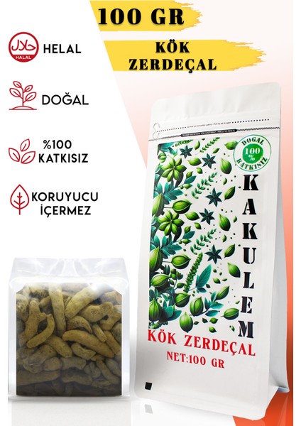 Sertifikalı Kök Zerdeçal 100 gr