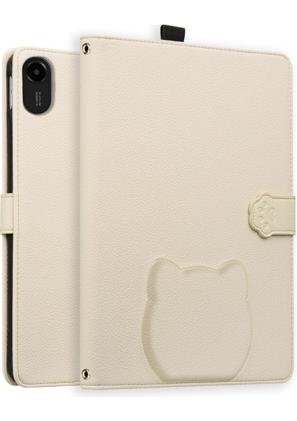 Xiaomi Redmi Pad 2 Deri Stand Masa Kılıfı ve Kalem Tutucu (Yurt Dışından)