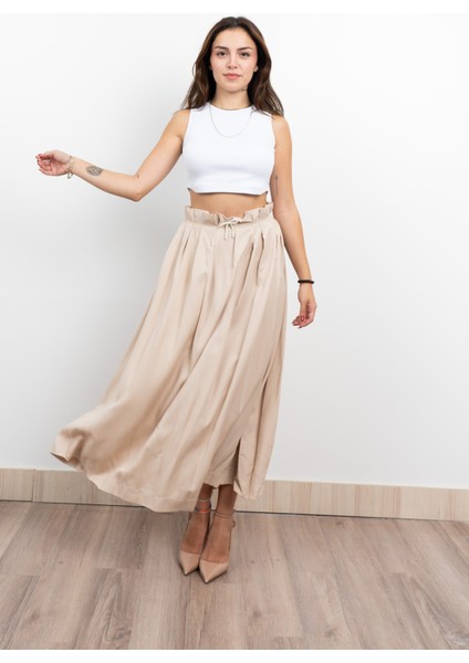 Pilikaşe Üzeri Puntolu Uzun Etek 6792