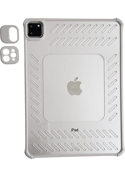 iPad Pro 11 (2024) Çerçevesiz Havalandırmalı Tpu Akrilik Şeffaf Tablet Kılıfı (Yurt Dışından)