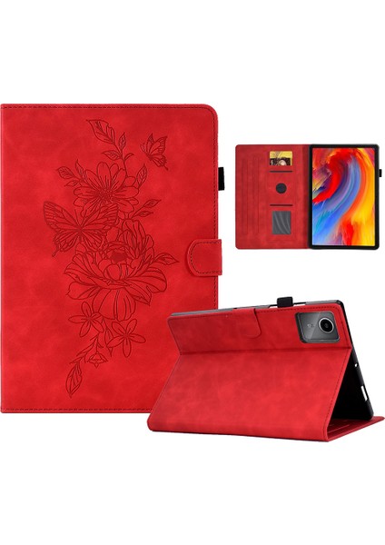 Lenovo Xiaoxin Pad 11 2025 Kart Yuvaları Deri Kılıf (Yurt Dışından)