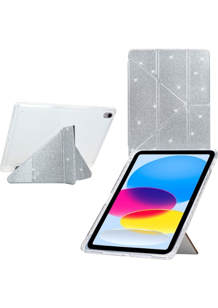 iPad (2025) / 10.9 (2022) Deri Tpu Akrilik Şeffaf Tablet Kılıfı (Yurt Dışından)