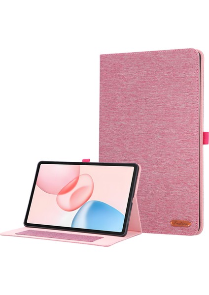 Honor Pad 10 Standlı Kart Tutucu Kumaş Dokulu Deri Tablet Kılıfı (Yurt Dışından)