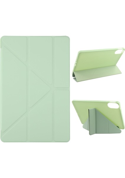 Xiaomi Redmi Pad 2 Pu Deri + Silikon Origami Stand Koruyucu Kılıf (Yurt Dışından)