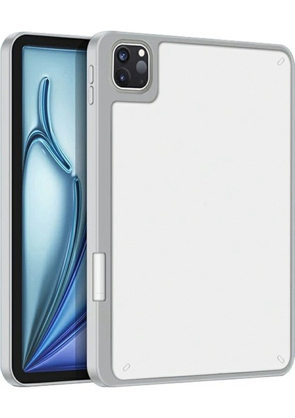iPad Pro 11 (2024) Akrilik + Pc Mat Tablet Kılıfı ve Kalemlik (Yurt Dışından)