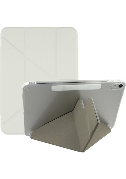 iPad (2025) / 10.9 (2022) Manyetik Çift Tokalı Pu Tpu Akrilik Origami Standlı Tablet Kılıfı (Yurt Dışından)