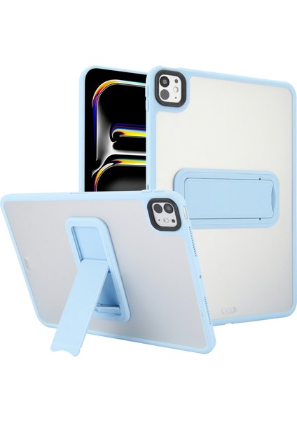 iPad Pro 13 (2024) Tpu + Pc Skin-Touch Tablet Kılıfı ve Ayaklığı (Yurt Dışından)