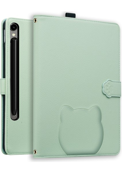 Samsung Galaxy Tab S10 Fe / S10 / S9 Fe / S9 / S8 / S7 Deri Stand Kılıfı (Yurt Dışından)