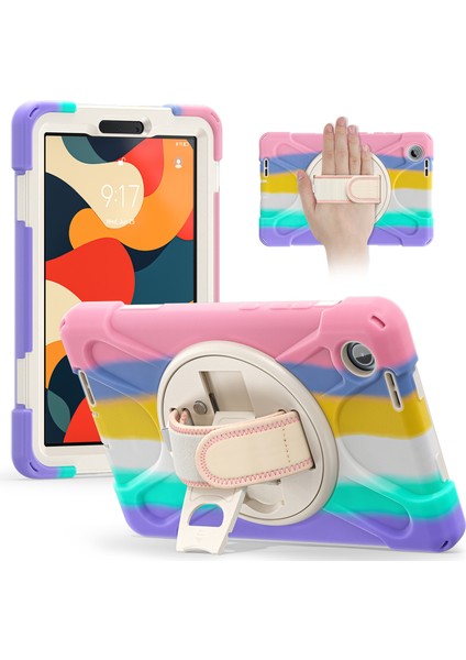 Lenovo Tab K9 Tpu + Pc + Silikon Ayaklı Düşmeye Karşı Dayanıklı Tablet Kılıfı (Yurt Dışından)