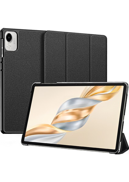 Honor Pad X9 / Honor Pad X9A Kılıf Üçlü Katlanır Stand Pu Deri Koruyucu Tablet Kılıfı (Yurt Dışından)