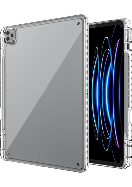 iPad Pro 13 (2024) Köşe Koruması Şeffaf Akrilik + Tpu Tablet Kılıfı (Yurt Dışından)