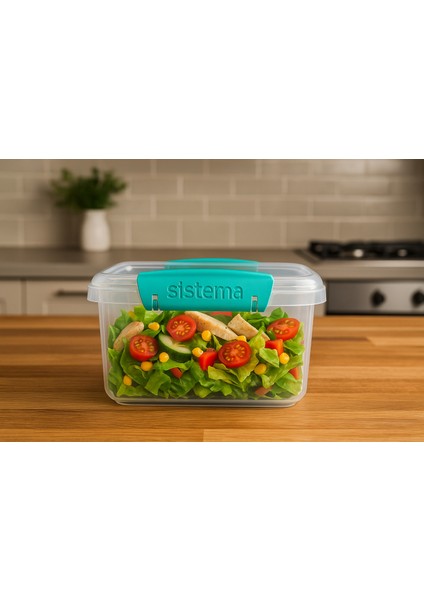 To Go Lunch Box 1.2 L – Bpa’sız Saklama Kabı, Renkli Klipsli (Mor/mavi/yeşil) fırsatları