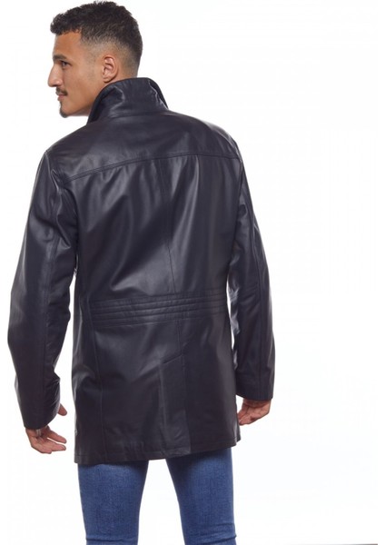 Erkek Kaban Lacivert E-65