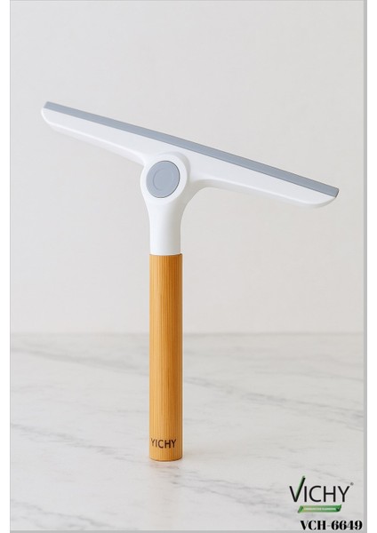 Vıchy Oynar Başlı Cam Silme Aparatı VCH-6649 Ahşap Saplı X144