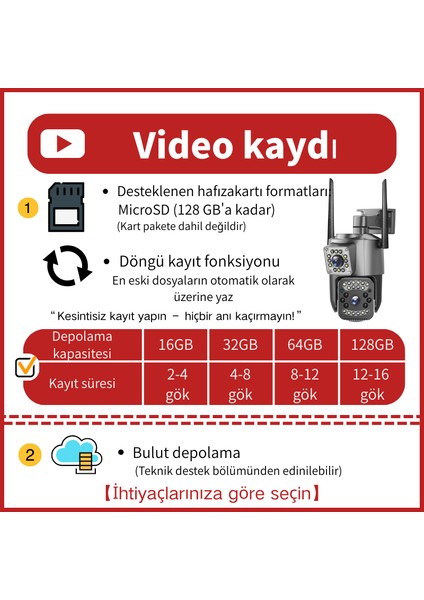 Wifi Iç ve Dış Mekan Güvenlik Kamerası, 6mp, 360 Derece Görüş Açısı, IP66 Suya ve Toza Dayanıklı Koruma fiyatları