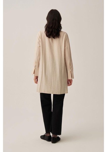 Taş-Kırışık Efektli Şık Poplin Gömlek modelleri