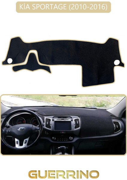 Kia Sportage 2010-2016TORPİDO Koruma Halısı Bej Kenar
