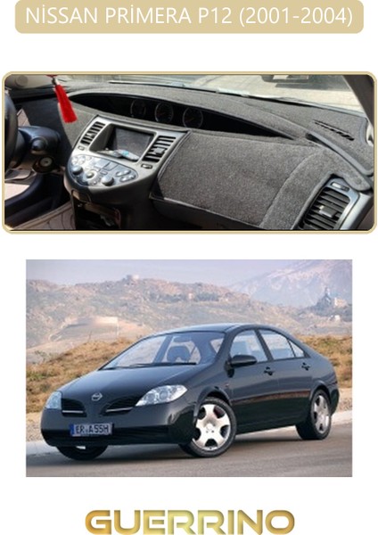 Nissan Primera P12 2001-2004TORPİDO Koruma Halısı Bej Kenar