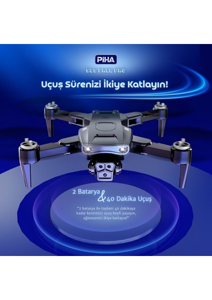 S85 Free Pro – 2 Batarya, 40 Dakika Uçuş, 1080P Çift Esc Kamera, Fırçasız Motorlu Drone fiyatları