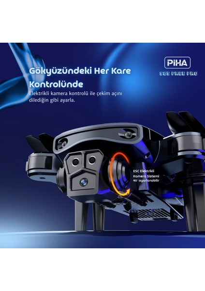 S85 Free Pro – 2 Batarya, 40 Dakika Uçuş, 1080P Çift Esc Kamera, Fırçasız Motorlu Drone fırsatları